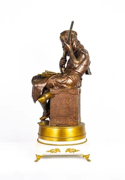 Emile Edmund Peynot Tunisian Merchant bronze sculpture