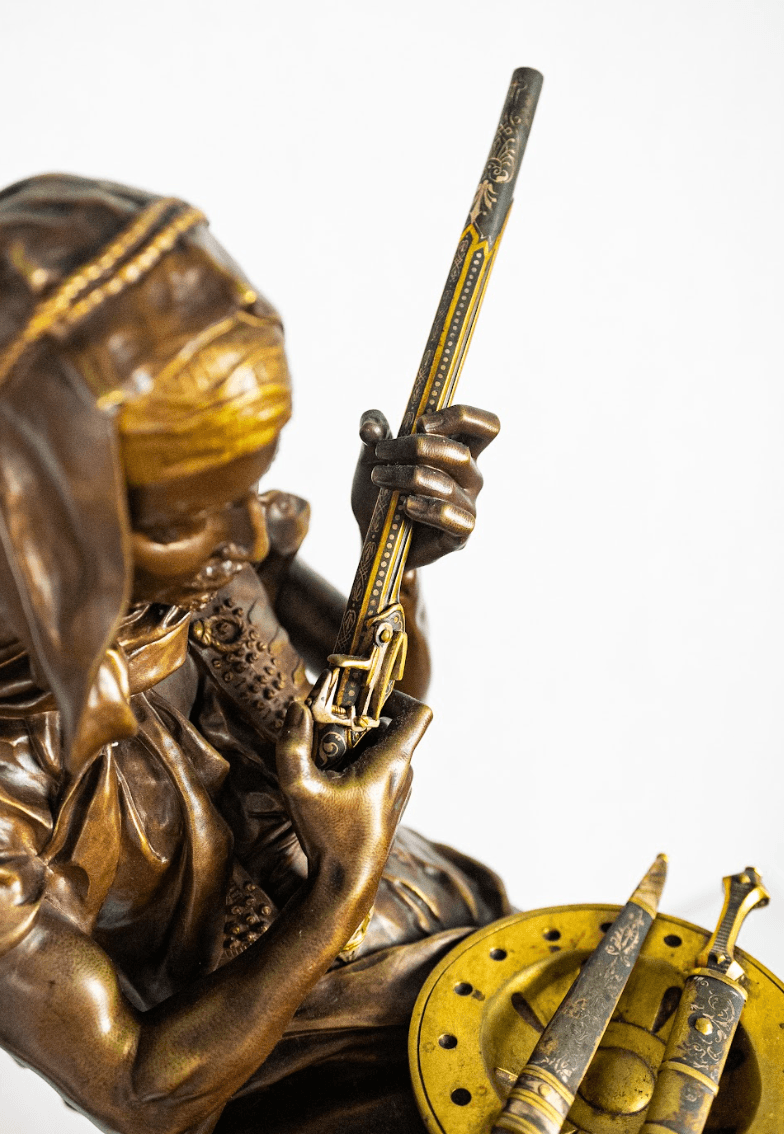 Peynot 'Tunisian Merchant' bronz szobor 19.század