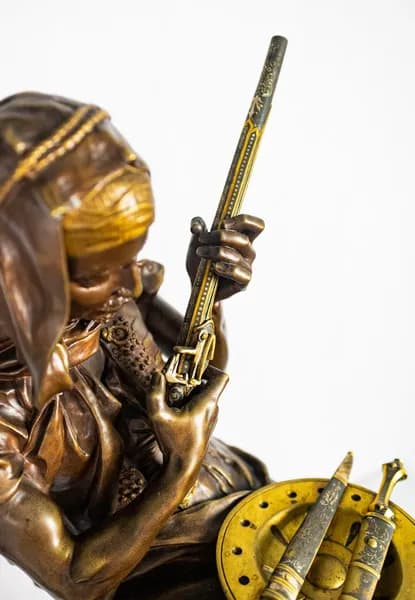 Emile Edmund Peynot Tunisian Merchant bronze sculpture
