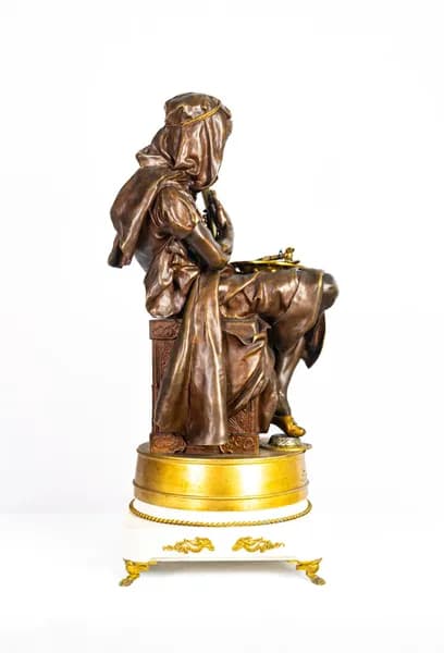 Emile Edmund Peynot Tunisian Merchant bronze sculpture
