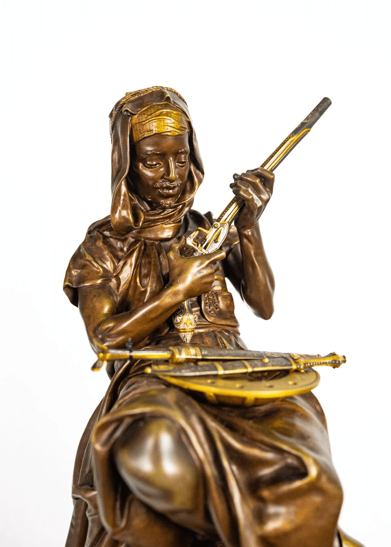 Peynot 'Tunisian Merchant' bronz szobor 19.század