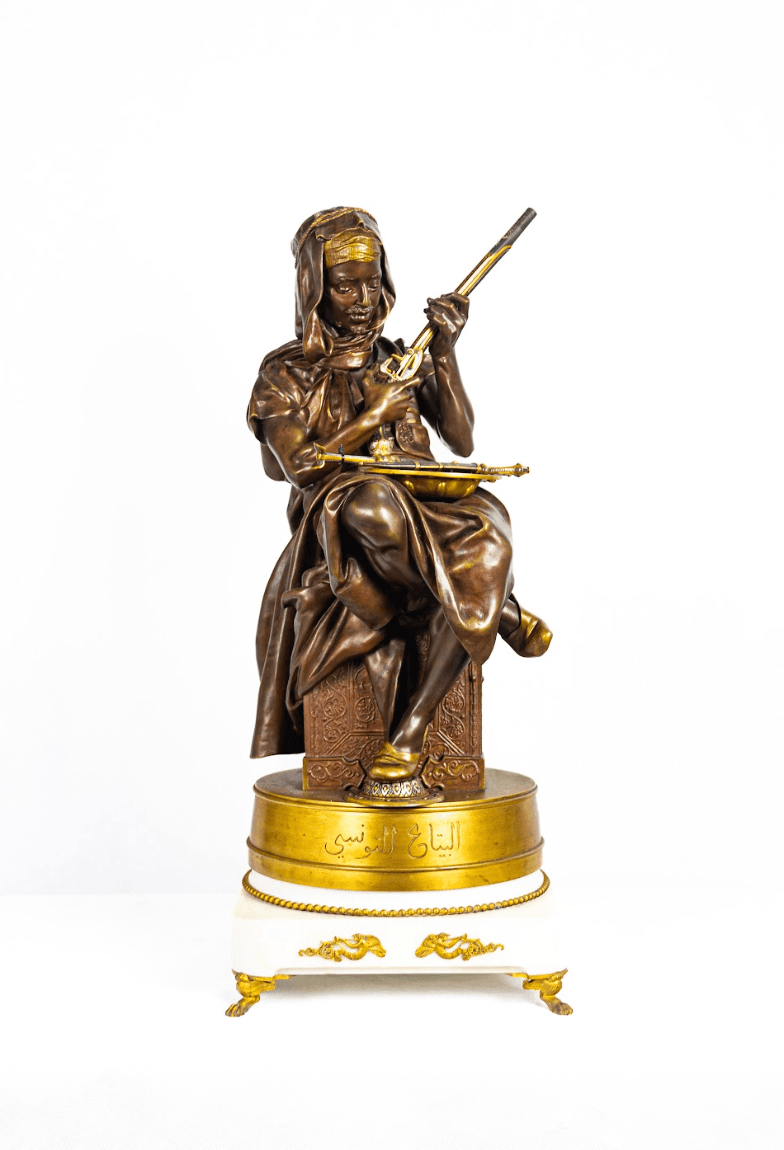 Peynot 'Tunisian Merchant' bronz szobor 19.század