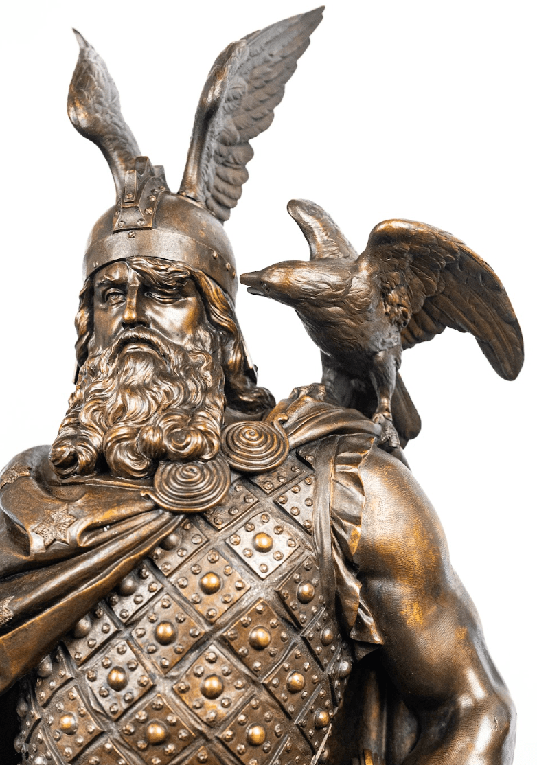 Odin bronz szobor