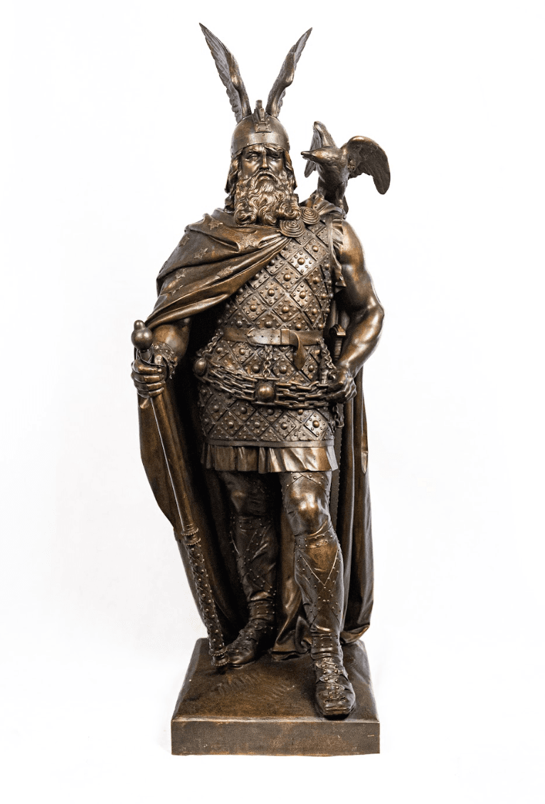 Odin bronz szobor