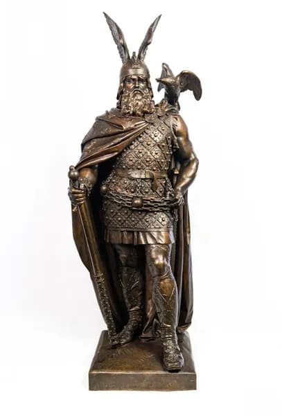 Emmerich Andressen Odin bronze sculpture