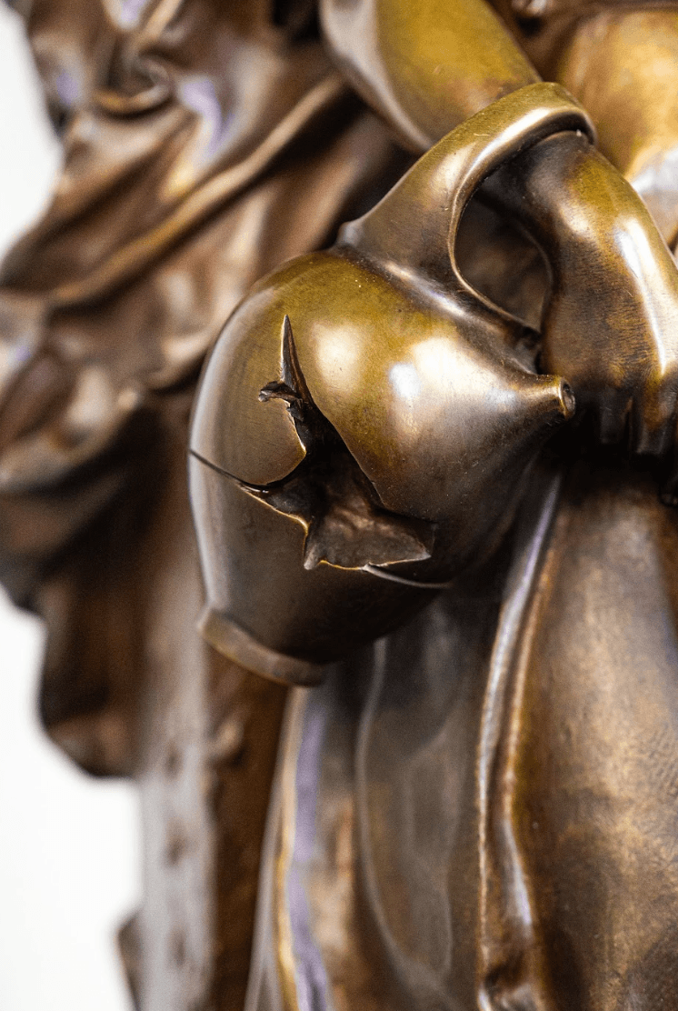 Luca Madrassi 'Pan with Young Maiden ' bronz szobor