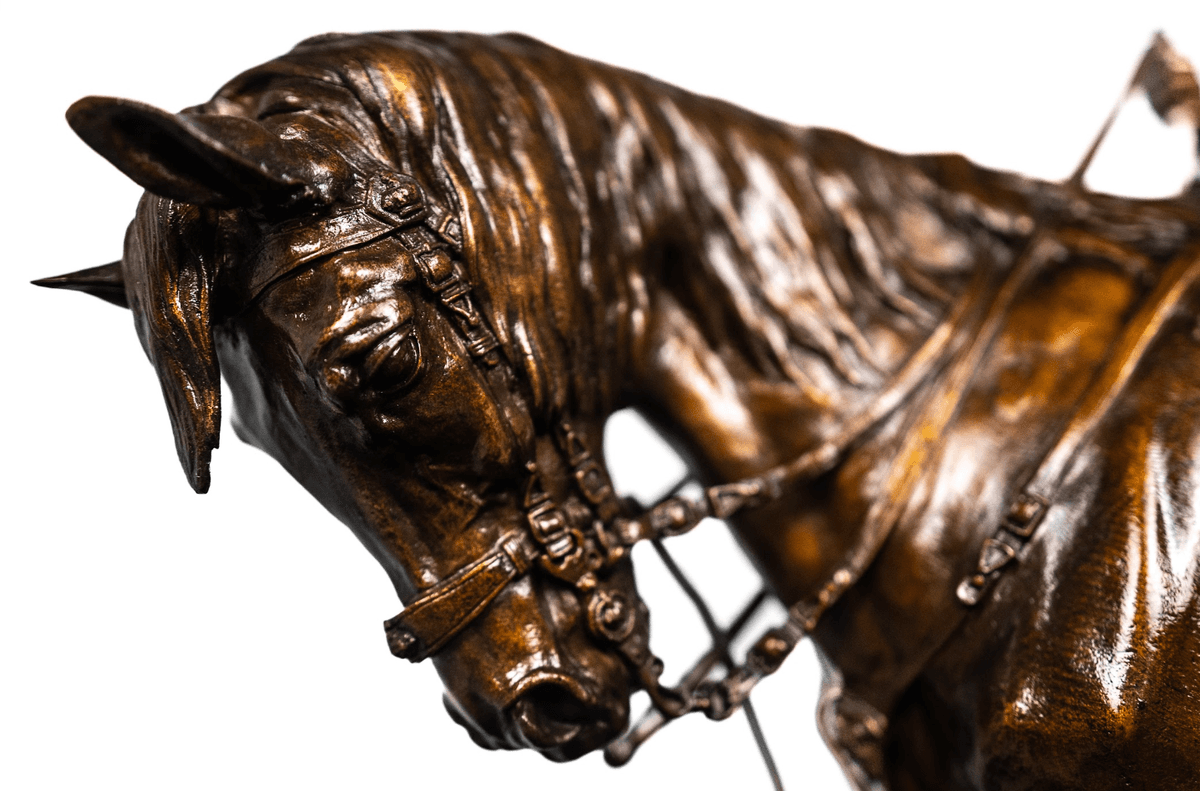 Pierre Jules Mené 'Valet de Chasse Louis XV et sa Harde' bronz szobor 19.század