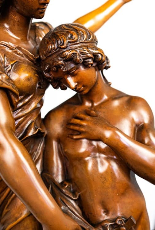 'Manet Amicitia' bronz szobor 19. század