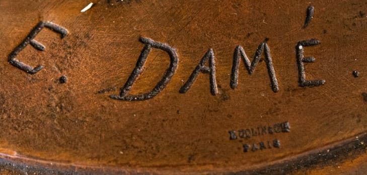 'Manet Amicitia' bronz szobor 19. század