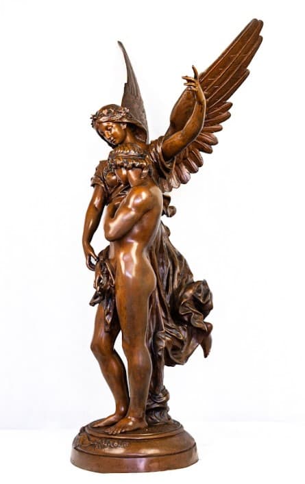 'Manet Amicitia' bronz szobor 19. század
