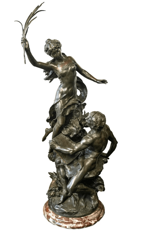 'A művészet diadala' bronz szobor