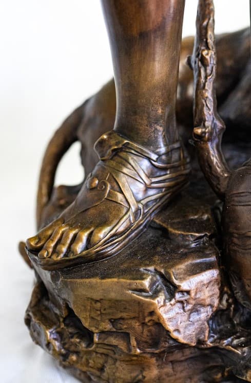 Raoul Verlet 'Orpheus' bronz szobor F.Barbedienne öntőműhely 19.század