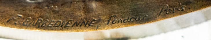 Raoul Verlet 'Orpheus' bronz szobor F.Barbedienne öntőműhely 19.század