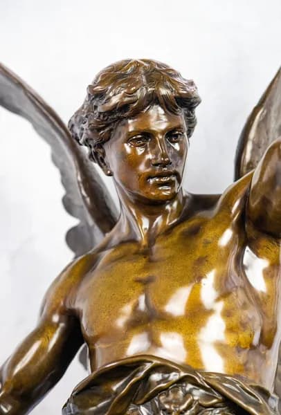 Bronze sculpture “Sur le Champ du Labeur” by Émile Picault