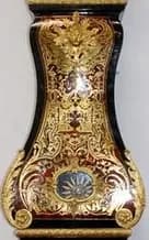 Álló bordó boulle óra, tetején Kronosz dísz , III.Napóleon