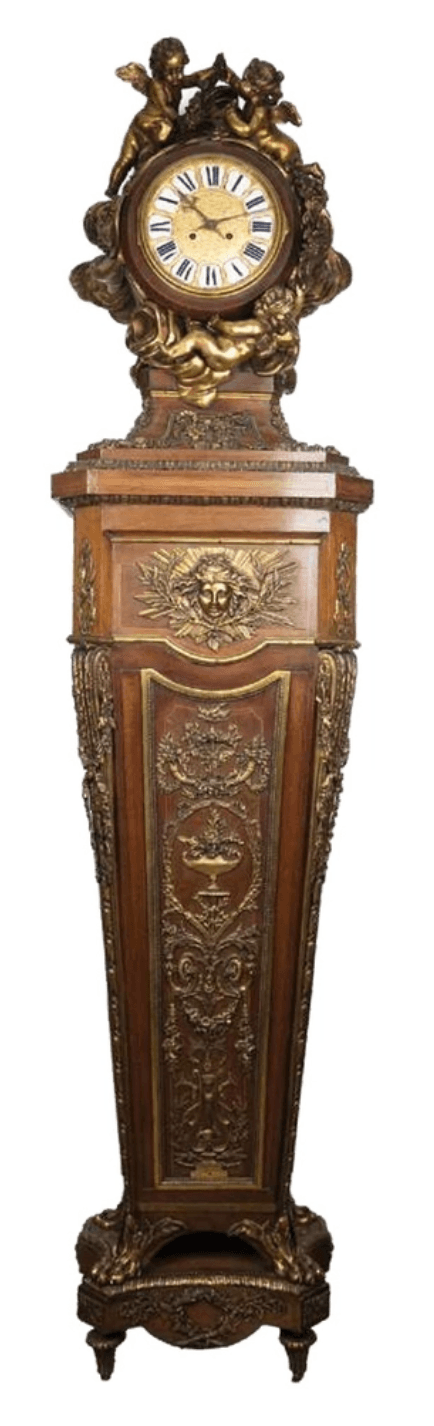 Jean-Henri Riesener stílusú francia grandfather álló óra