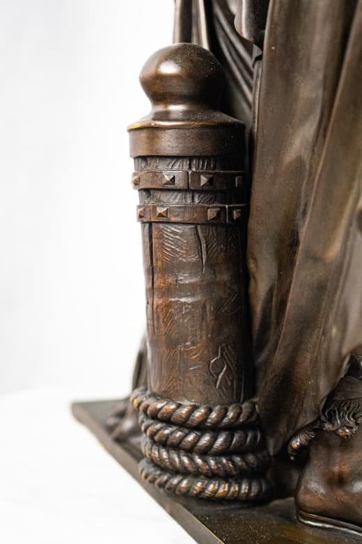 'Aeneas Taking Leave from Dido' bronz szobor