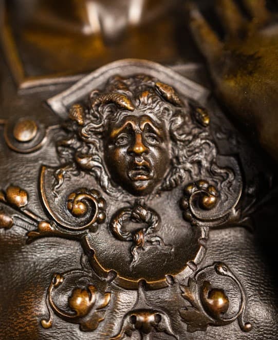 'Aeneas Taking Leave from Dido' bronz szobor