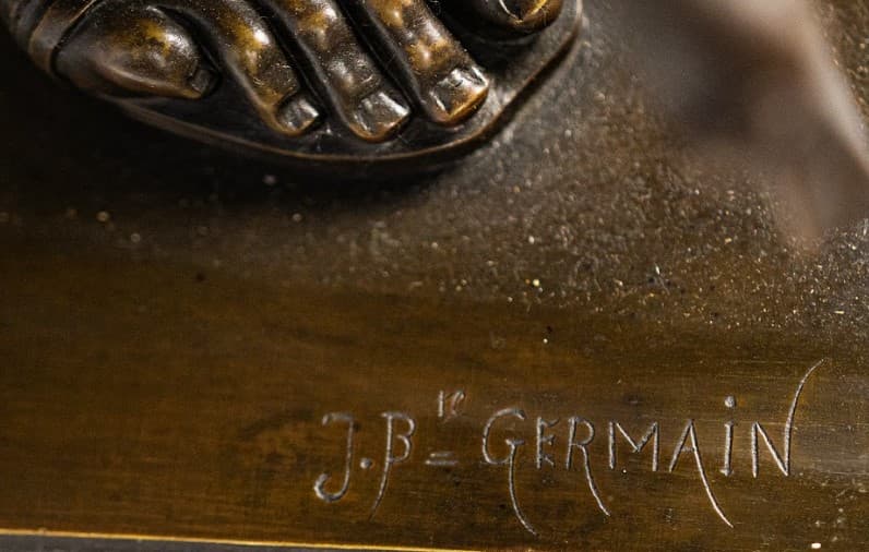 'Aeneas Taking Leave from Dido' bronz szobor