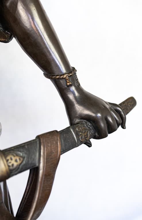 Guillemain 'Judith' bronz szobor 19.század