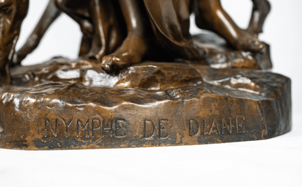 'Nymphe de Diane' bronz szobor