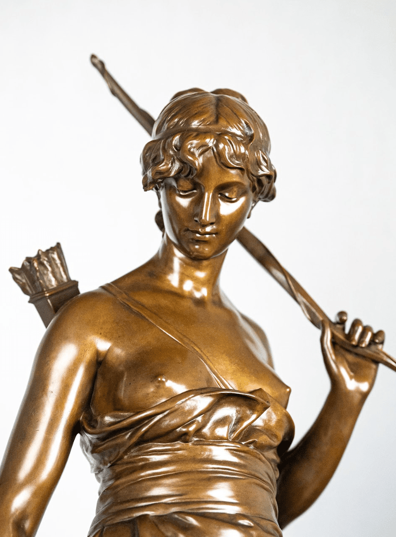 'Nymphe de Diane' bronz szobor