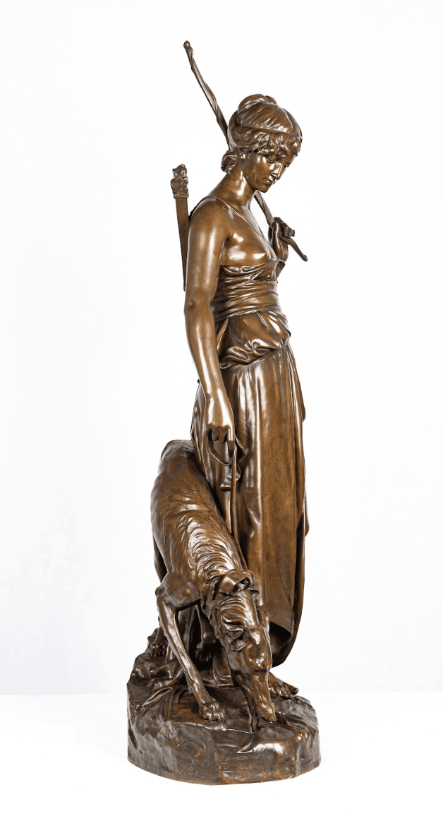 'Nymphe de Diane' bronz szobor