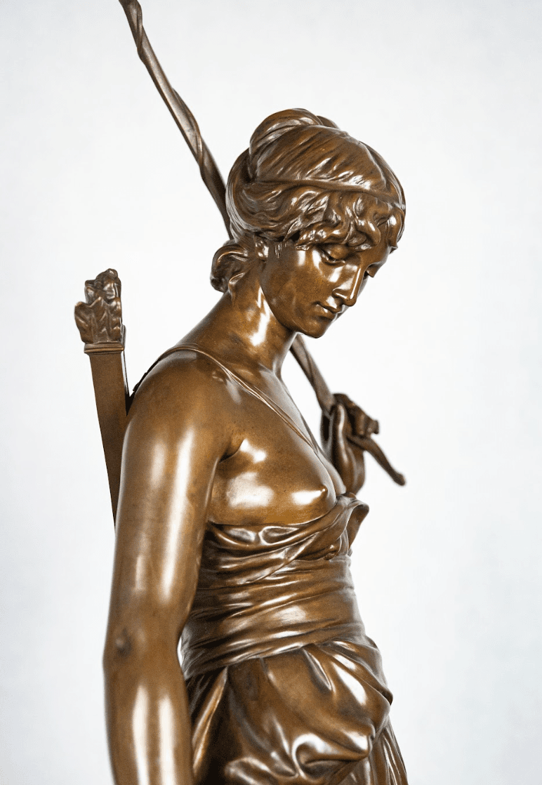 'Nymphe de Diane' bronz szobor