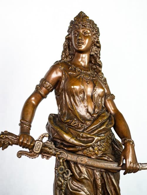 CH Levy 'Salome' bronz szobor 19.század