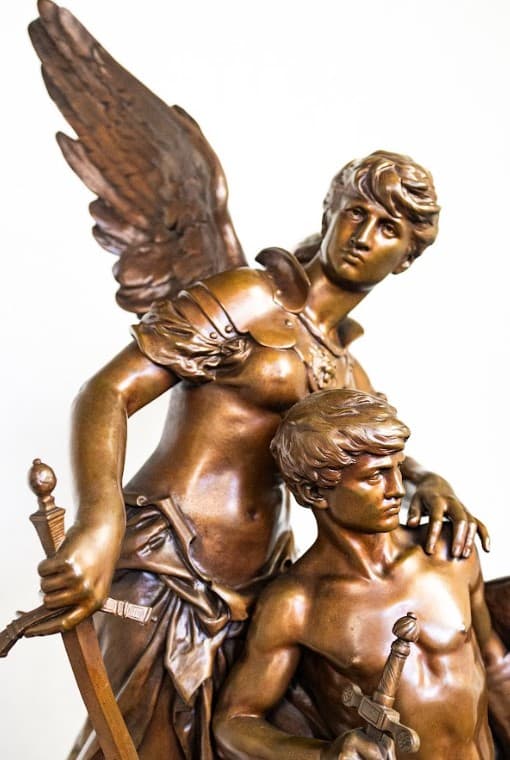 Mathurin Moreau 'Victoire' bronz szobor 19.század