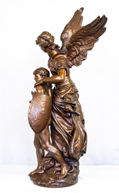 Mathurin Moreau 'Victoire' bronz szobor 19.század