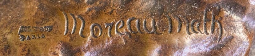 Mathurin Moreau 'Victoire' bronz szobor 19.század