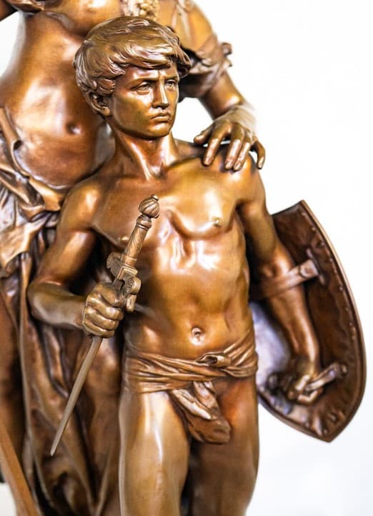 Mathurin Moreau 'Victoire' bronz szobor 19.század