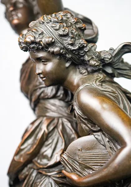 Mathurin Moreau 'L'Orage' bronz szobor 'Hors Concours'