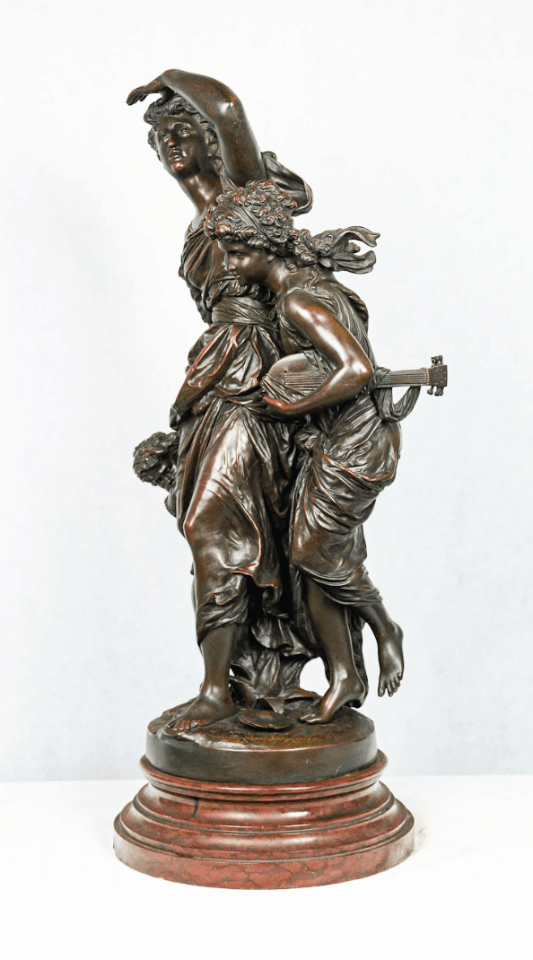 'L'Orage' bronz szobor 'Hors Concours'