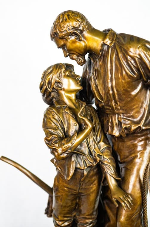 Henri Allouard 'Souviens- Toi' bronz szobor 19.század