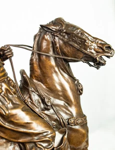 Arab Falconer, bronze sculpture