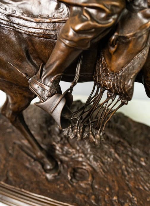 'Arab falconer' bronz szobor