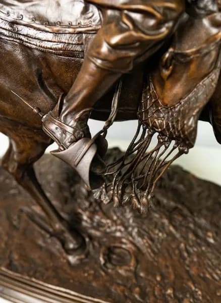 Arab Falconer, bronze sculpture