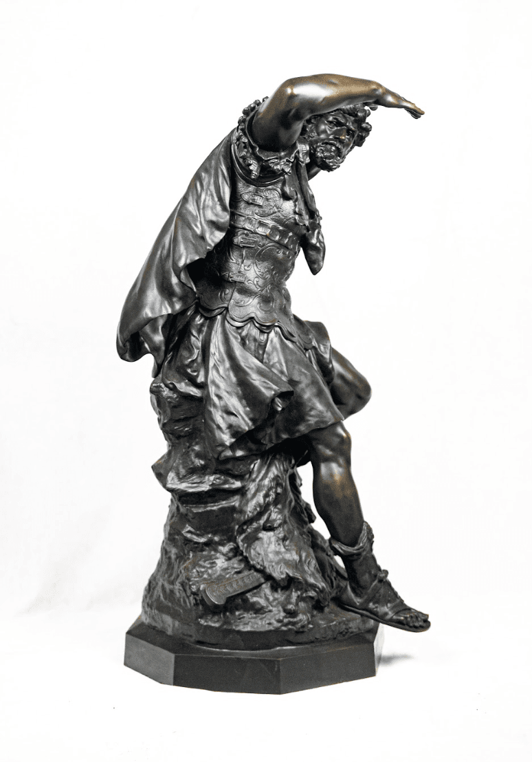 Auguste Moreau 'Perseus' bronz szobor 19.század