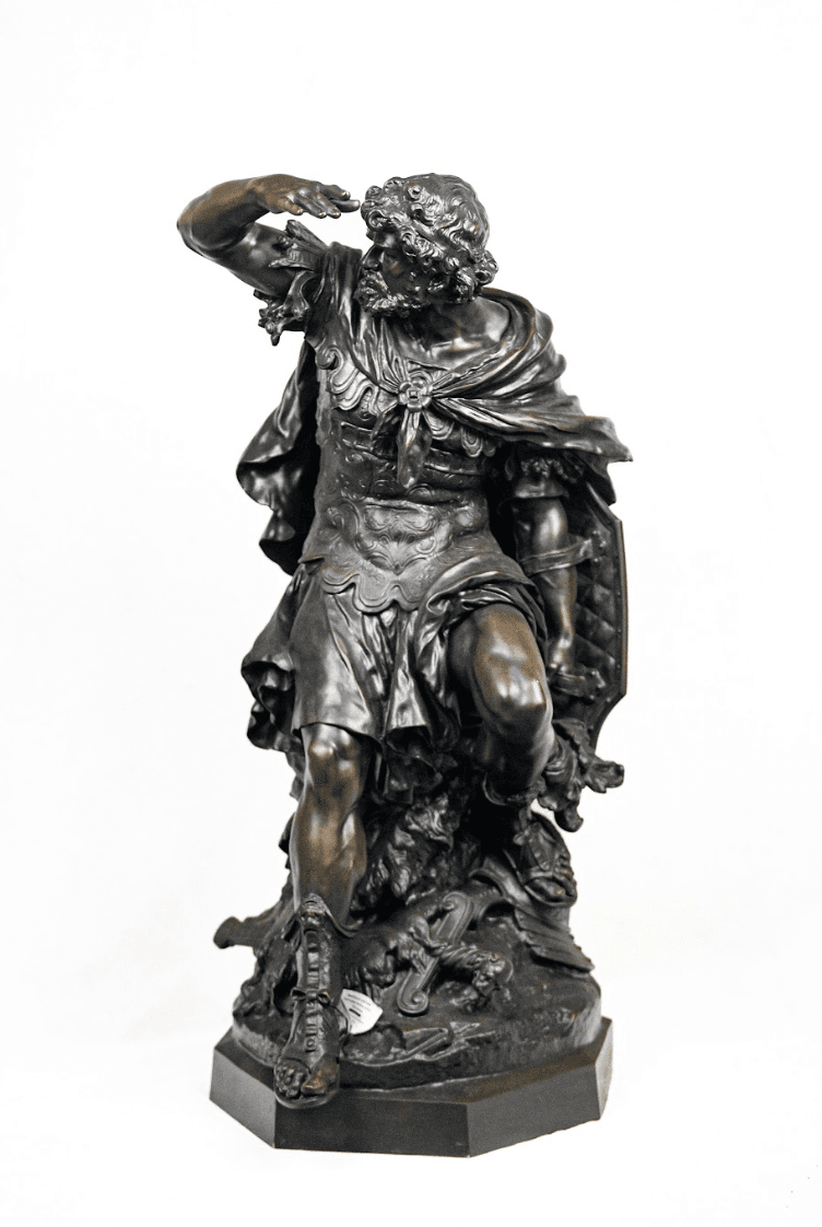 Auguste Moreau 'Perseus' bronz szobor 19.század