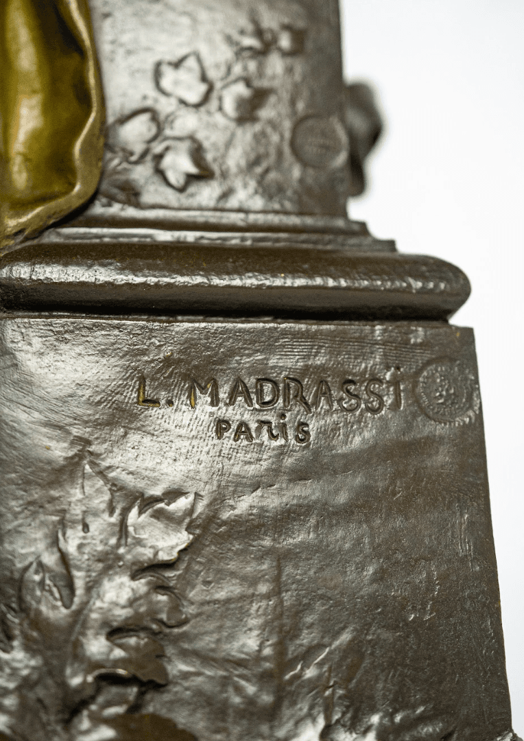 'Pan with young maiden' bronz szobor