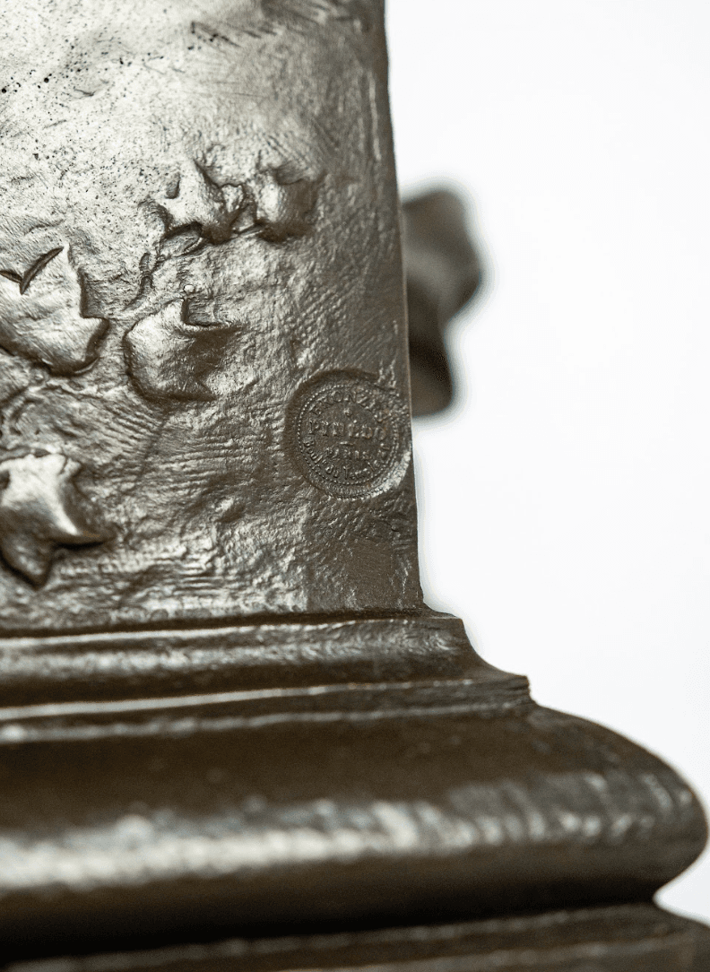 'Pan with young maiden' bronz szobor