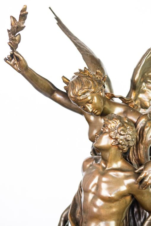 Mathurin Moreau 'L'Immortalité' bronz szobor 19.század