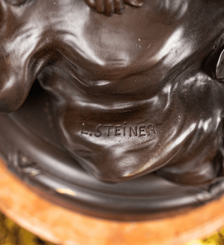 'Cupido & Psyche' bronz szobor