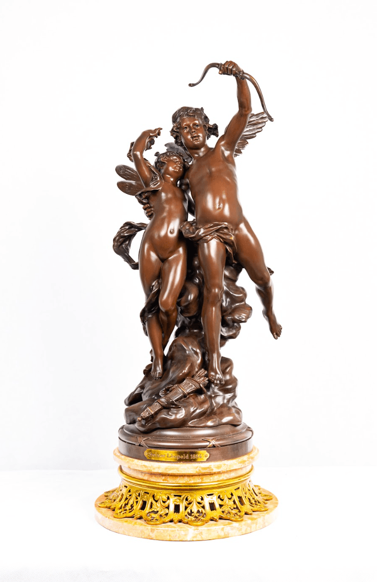 'Cupido & Psyche' bronz szobor