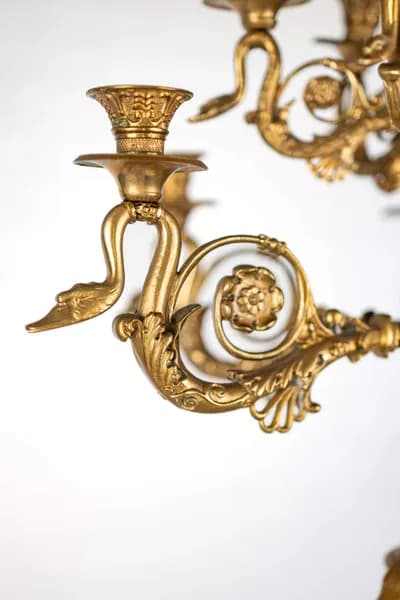 French pair of candelabra by Pierre-Philippe Thomire, with 12 candle cups