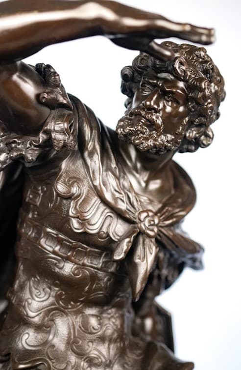 Auguste Moreau "Perseus" bronz szobor 19.század