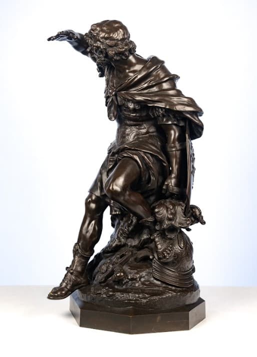 Auguste Moreau "Perseus" bronz szobor 19.század
