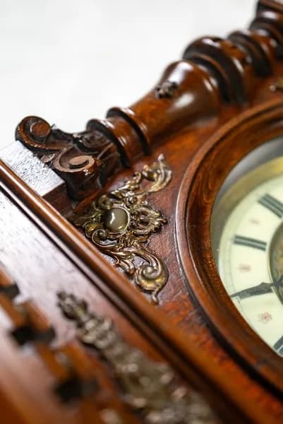 Historicism-style Viennese-type wall clock